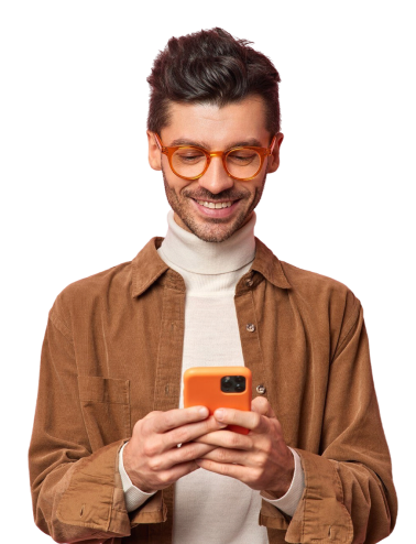 Person with phone